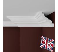 FAST DECOR Premium Coving Cornice 30 Meters, Coving for Ceilings Xps, Coving for Ceilings, Cornice Coving, Xps Coving for Ceiling, Moulding for Ceiling Lightweight