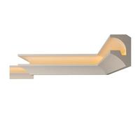 FAST DECOR Premium LED Coving Cornice - Lightweight XPS Ceiling Moulding - Indirect LED Strip Lighting Ready - Paintable & Easy to Install, XPS (CLF03, 2m (1 Length))