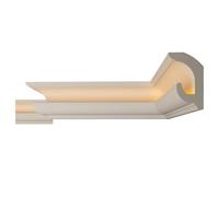 FAST DECOR Premium LED Coving Cornice - Lightweight XPS Ceiling Moulding - Indirect LED Strip Lighting Ready - Paintable & Easy to Install, XPS (CLF16, Sample (20cm))
