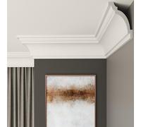 FAST DECOR XPS Ceiling Cornice Coving, Premium XPS Moulding Trim, Lightweight and Paintable Decorative Coving for Ceilings, Durable Cornice for Modern Home Décor (CM23, 30 Meters (15 Length))