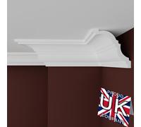 FAST DECOR XPS Ceiling Cornice Coving, Premium XPS Moulding Trim, Lightweight and Paintable Decorative Coving for Ceilings, Durable Cornice for Modern Home Décor (CM16, 30 Meters (15 Length))