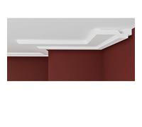 FAST DECOR XPS Ceiling Cornice Coving, Premium XPS Moulding Trim, Lightweight and Paintable Decorative Coving for Ceilings, Durable Cornice for Modern Home Décor (CM06, 16 Meters (8 Length))
