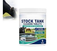 Fast-Dissolving Livestock Water Tank Cleaning Tablets, Deeply Remove Grime from the Sink, Simple, Effective, And Repeatable, For Farm Water Trough Maintenance (1PCS)