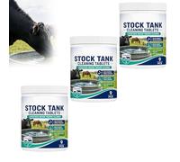 Fast-Dissolving Livestock Water Tank Cleaning Tablets, Deeply Remove Grime from the Sink, Simple, Effective, And Repeatable, For Farm Water Trough Maintenance (3PCS)