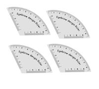 Fast Drawing Eyebrow Design Ruler,Eyebrow Ruler,Mapping Tool for Symmetrical Brows,Adjustable Brow Mapping Rulers,Microblading Eyebrows Drawing Guide Regla para Cejas Professional & Home Use (4pcs)