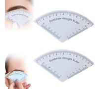 Fast Drawing Eyebrow Design Ruler Microblading Mapping Tool Reusable Makeup Drawing Ruler for Beginners(3pcs)