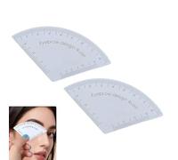 Fast Drawing Eyebrow Design Ruler Microblading Mapping Tool Shaping Permanent Makeup Drawing Guide Ruler Tattoo Supplies Reuse (2pc)