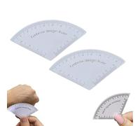 Fast Drawing Eyebrow Design Ruler Microblading Mapping Tool Shaping Permanents Makeup Drawing Ruler Supplies Reuse (2pcs)