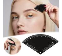 Fast Drawing Eyebrow Design Ruler, Precise Brow Mapping, 5.6cm X 2.2inches, Mapping Tool, Permanent Makeup Drawing Guide Ruler, Sturdy Stainless Steel, For Home Makeup (Black3)