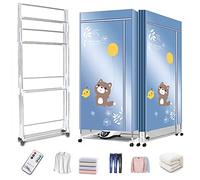 Fast Dry Clothes Drying Rack, 220v Home Electric Clothes Dryer With 240min Timing Heater, 19mm Stainless Steel Hanger, Indoor Airer With Warm Air Drying Wardrobe