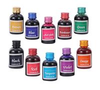 Fast Dry Fountain Pen Ink for Dip Pens, Non Carbon Dye Based Writing Ink