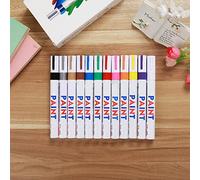 Fast Dry Paint Pen Quick Drying Paint Marker Pen Fade Resistant Opaque Inks for Metal Glass Wood Plastic Paper Arts Crafts DIY Projects (Yellow)