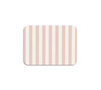 Fast Drying Dish Mat Quick Dry 39.8 x 30 cm | Non Slip Rubber Base, Fast Water Absorption, Bright Color Print in Living Room, Blush Stripes