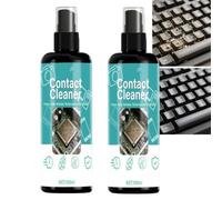 Fast Drying Electronic Contact Cleaner, Powerful Stain Remove Precision Cleaning Spray, Rapid Drying Remove Mainboard Cleaning Dust Oil Residue Solution, Non Conductive Electronic Cleaner (2pcs)