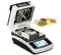 Fast Drying Moisture Analyzer, 0.001g Precision Lab Meter with LCD Display, 40-160℃ for Grain and Soil Testing