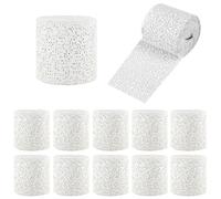 Fast Drying Plaster Cloth Rolls for Crafts - 12 Pack, 5cm x 2.7m Plaster Bandages for Baby Belly Cast Kits, Model Making, Sculpting & Art Projects