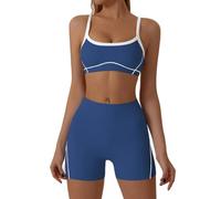 Fast-Drying Workout Set for Women | Sports Bra Shorts Outfit High Rise 2 Piece Yoga Pilates Activewear Dance Running