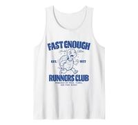 Fast Enough Runners Club Funny Turtle Running Jogging Tank Top