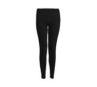 Fast Fashion Girls' Leggings Plain Full Length Stretchy - Black - 13 Years