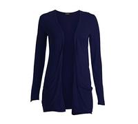 Fast fashion women's cardigan, plus size, friend pocket - Blue - 12