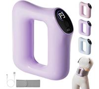 Fast Fat Burning Yoga Ring Massager, Deep Tissue Massage Gun Portable with Hands-Free Strap, Ergonomic Multifunctional Full-Body Fascia Ring Adjustable 3 Modes 5 Levels (Purple)