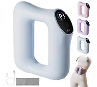 Fast Fat Burning Yoga Ring Massager, Deep Tissue Massage Gun Portable with Hands-Free Strap, Ergonomic Multifunctional Full-Body Fascia Ring Adjustable 3 Modes 5 Levels (Blue)