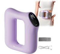 Fast Fat Burning Yoga Ring Massager, Electric Fascia Massager Rings, Full-Body Fascia Ring, Ergonomic Full Body Massage Rings with Hands-Free Strap, Portable for Back, Neck, Legs (Purple)