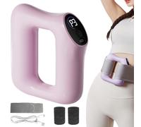 Fast Fat Burning Yoga Ring Massager, Ergonomic Multifunctional Full-Body Fascia Ring, Adjustable 3 Modes / 5 Levels, Fascia Blaster for Muscle Knot Recovery & Relaxation(Pink)