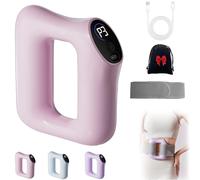 Fast Fat Burning Yoga Ring Massager, Multifunctional Full-Body Fascia Ring, Ergonomic Electric Fascia Blaster, Adjustable 3 Mode / 5 Level of Intensity Massage for Muscle Recovery & Relax (Pink)