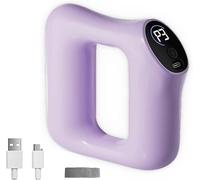 Fast Fat Burning Yoga Ring Massager, Multifunctional Full-Body Fascia Ring with 5 Adjustable Modes and Waist Belt, Cordless Percussion Massager, Body Shaping Rings for Shoulder & Back (Purple)