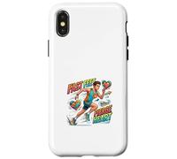Fast Feet Fierce Heart Running Motivation Design Case for iPhone X/XS
