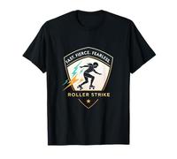 Fast Fierce Fearless Roller Derby Strike Emblem T-Shirt
