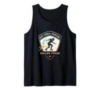 Fast Fierce Fearless Roller Derby Strike Emblem Tank Top