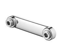 Fast FIX BAR Valve WALL Bracket Chrome, Chrome wall Bracket for use with Shower bar valves with 150mm Pipe centres, 1 in Pack