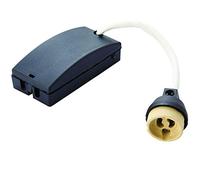 Fast Fix GU10 Light Bulb Holder -Cable & Screwless Install Junction Box- LED Downlight Ceiling Lamp Connector - Mains Power Lead to Bayonet Base - 240mm Long