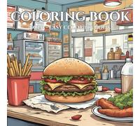 Fast Food : Adult Coloring Book for Stress Relief: The pictures are very bold, ensuring an enjoyable coloring process without worrying about smudging