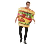 Cinema Fast Food Fancy Dress Costume Adult Mens Ladies Novelty Chips Burger Outf