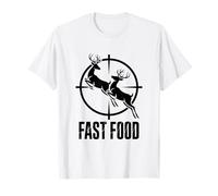Fast Food Deer ing Buck Humor Crosshairs T-Shirt