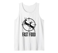 Fast Food Deer ing Buck Humor Crosshairs Tank Top