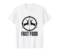Fast Food Deer ing Crosshair Buck Humor T-Shirt