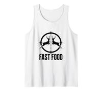 Fast Food Deer ing Crosshair Buck Humor Tank Top