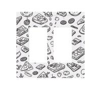 Fast Food Durable and Stylish Wall Plate – Full-Surface Print, Pc Material, Heat & Fade Resistant, Easy to Install