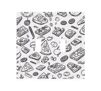Fast Food Durable and Stylish Wall Plate - Full-Surface Print, Pc Material, Heat & Fade Resistant, Easy to Install