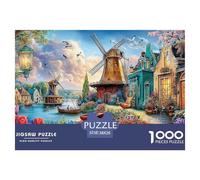 Fast Food Feast 1000-Piece Jigsaw Puzzle for Adults Recycled Fast Food Cardboard Classic Educational Games Decoration 38x26cm/1000pcs