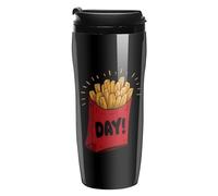 Fast Food French Fry-Weekend Coffee Mug Double Wall Travel Tumbler with Lid Tea Cup for Hot/Ice Drinks 350ml