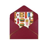 Fast Food Greetings Card Birthday Card Happy Christmas Halloween Envelopes Blank Cards All Occasions