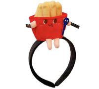 Fast Food Headband Funny Cartoon Plush Hat Headband Women Washing Face Hairband Adult Child Family Gathering Headwear