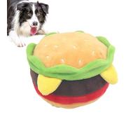 Fast Food Plush Squeaky Toy Set - Hamburger, Fries & Milkshake With Crinkle Paper | Interactive BB Squeaker Sensory Toy