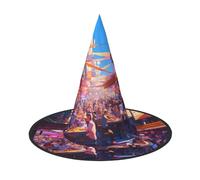 Fast Food print Halloween hat parties, carnivals hat dances, cosplay. Costume Witches Party Adult