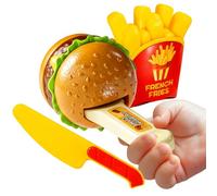 Fast Food Toy | Automatic Feeding Game for Burger and Chips - Imitation Kitchen Accessories Set, for Boys Girls Preschool Kindergarten